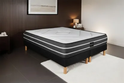 Matelas 160x200 cm Ressorts ensachés et Mémoire de forme - Exclusive