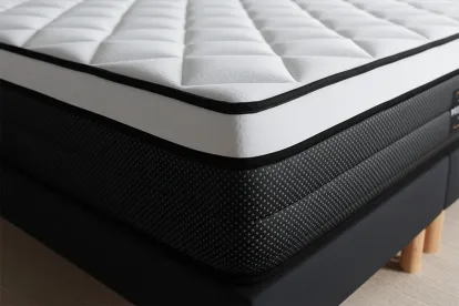 Ensemble Matelas Sommier 140x190 cm - Sommier Blanc (en kit) - Suite