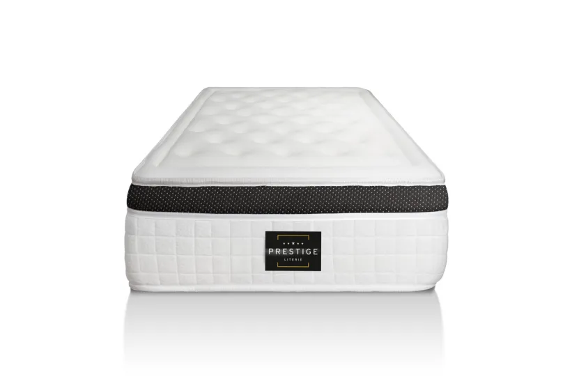 Ensemble Matelas Sommier 80x190 cm - Sommier Blanc (en kit) - Privilège