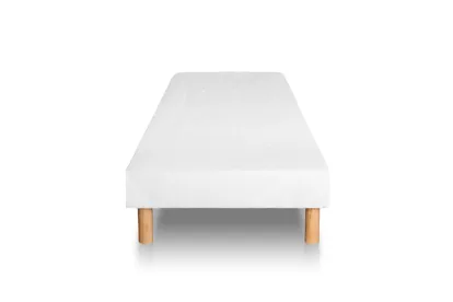 Ensemble Matelas Sommier 90x190 cm - Sommier Blanc (déjà monté) - Supérieur
