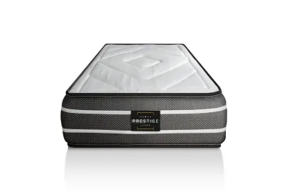 Ensemble Matelas Sommier 120x190 cm - Sommier Noir (déjà monté) - Exclusive