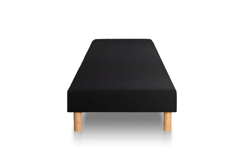 Ensemble Matelas Sommier 120x200 cm - Sommier Noir (déjà monté) - Supérieur