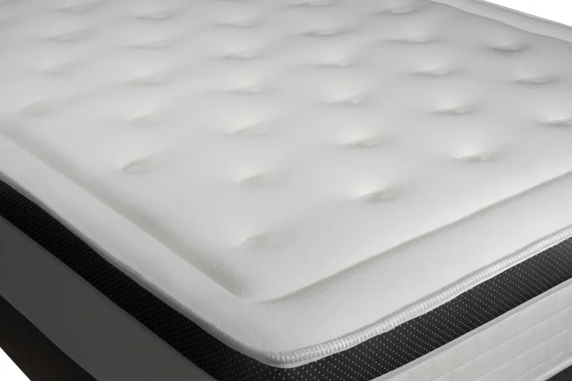 Ensemble Matelas Sommier 90x200 cm - Sommier Blanc (en kit) - Privilège