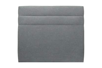 Tête de lit 180 cm Lignes - Tissu Toile Natté Gris Anthracite