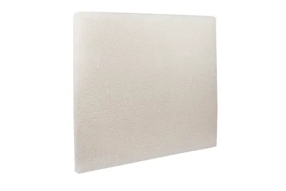Tête de lit 160 cm Tapissée - Tissu Bouclette Beige Clair