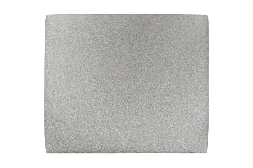 Tête de lit 140 cm Tapissée - Tissu Bouclette Gris