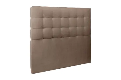 Tête de lit 180 cm Capitonnée - Tissu Velours Taupe