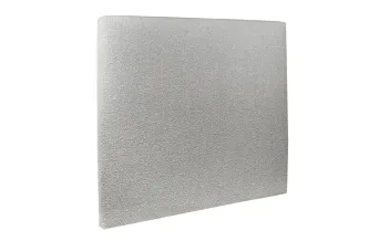 Tête de lit 150 cm Tapissée - Tissu Bouclette Gris