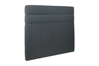 Tête de lit 150 cm Lignes - Tissu Velours Gris Anthracite