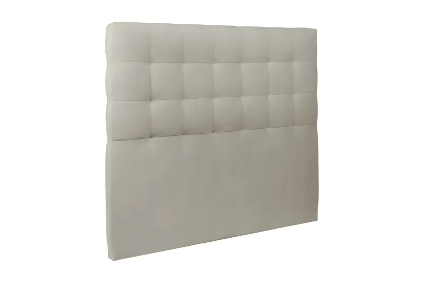 Tête de lit 160 cm Capitonnée - Tissu Velours Taupe