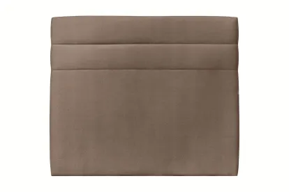 Tête de lit 160 cm Lignes - Tissu Velours Taupe