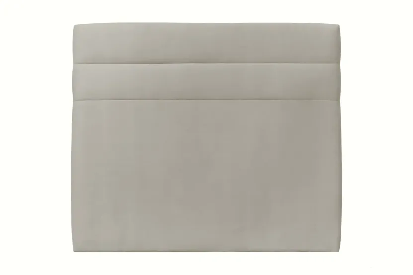 Tête de lit 160 cm Lignes - Tissu Velours Taupe
