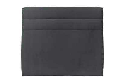Tête de lit 140 cm Lignes - Tissu Velours Gris Anthracite
