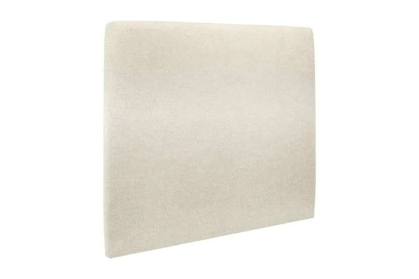 Tête de lit 140 cm Tapissée - Tissu Toile Natté Beige Clair