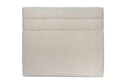 Tête de lit 200 cm Lignes - Tissu Bouclette Beige Clair