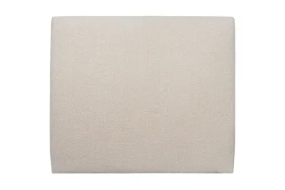 Tête de lit 140 cm Tapissée - Tissu Bouclette Beige Clair
