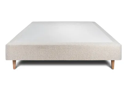 Sommier Tapissier 140x200 cm - H35 cm - Bouclette - Beige clair