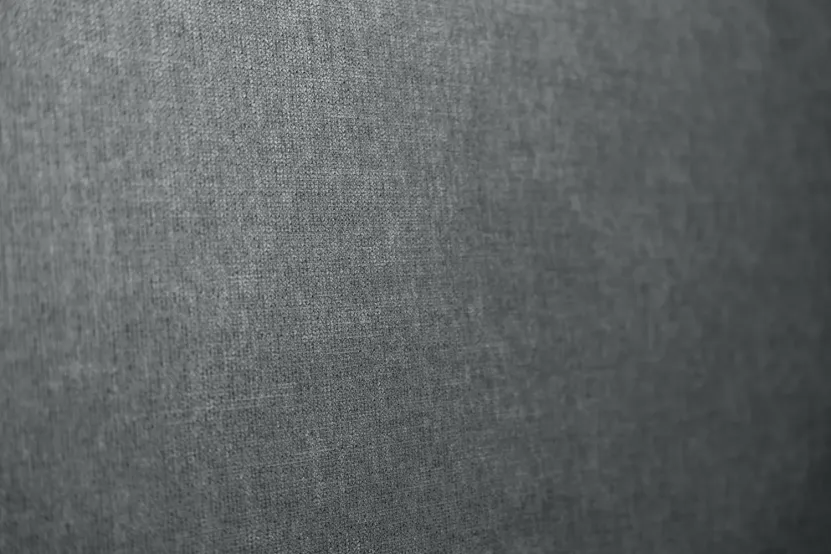 Tête de lit 135 cm Tapissée - Tissu Toile Natté Gris Anthracite