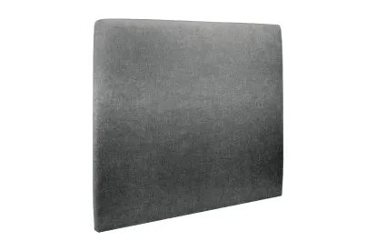 Tête de lit 140 cm Tapissée - Tissu Toile Natté Gris Anthracite