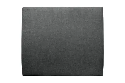 Tête de lit 140 cm Tapissée - Tissu Toile Natté Gris Anthracite