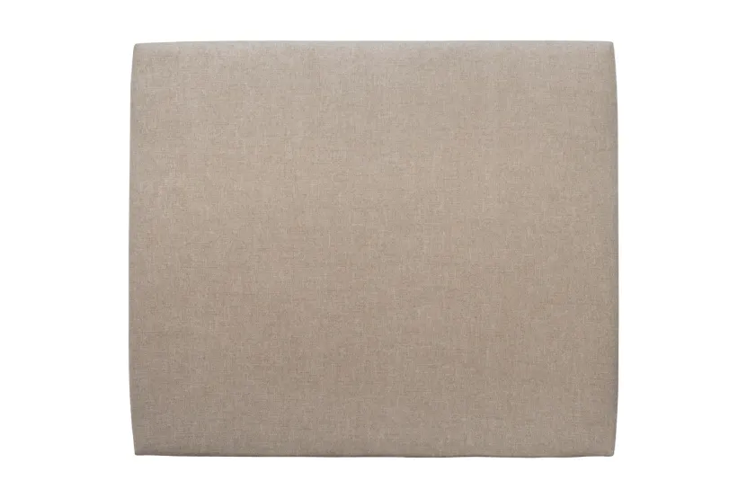 Tête de lit 200 cm Tapissée - Tissu Toile Natté Beige Brun