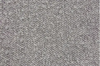 Tête de lit 135 cm Capitonnée - Tissu Bouclette Gris