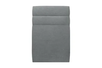 Tête de lit 90 cm Lignes - Tissu Toile Natté Gris Anthracite