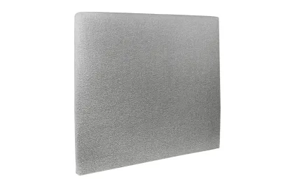 Tête de lit 135 cm Tapissée - Tissu Bouclette Gris