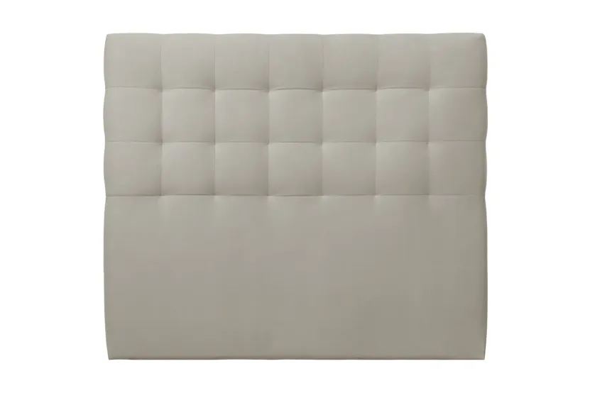 Tête de lit 180 cm Capitonnée - Tissu Velours Taupe