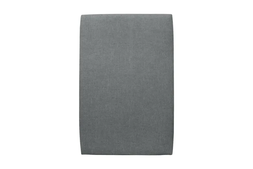 Tête de lit 90 cm Tapissée - Tissu Toile Natté Gris Anthracite