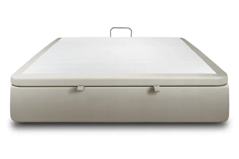 Sommier Coffre 180x200 cm - Velours - Taupe